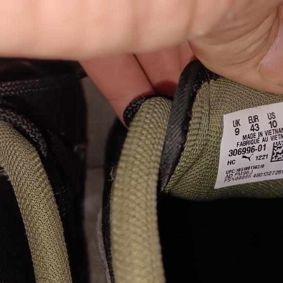 Porsche Design Black and Olive Shoes By PUMA - Picture 3 of 5